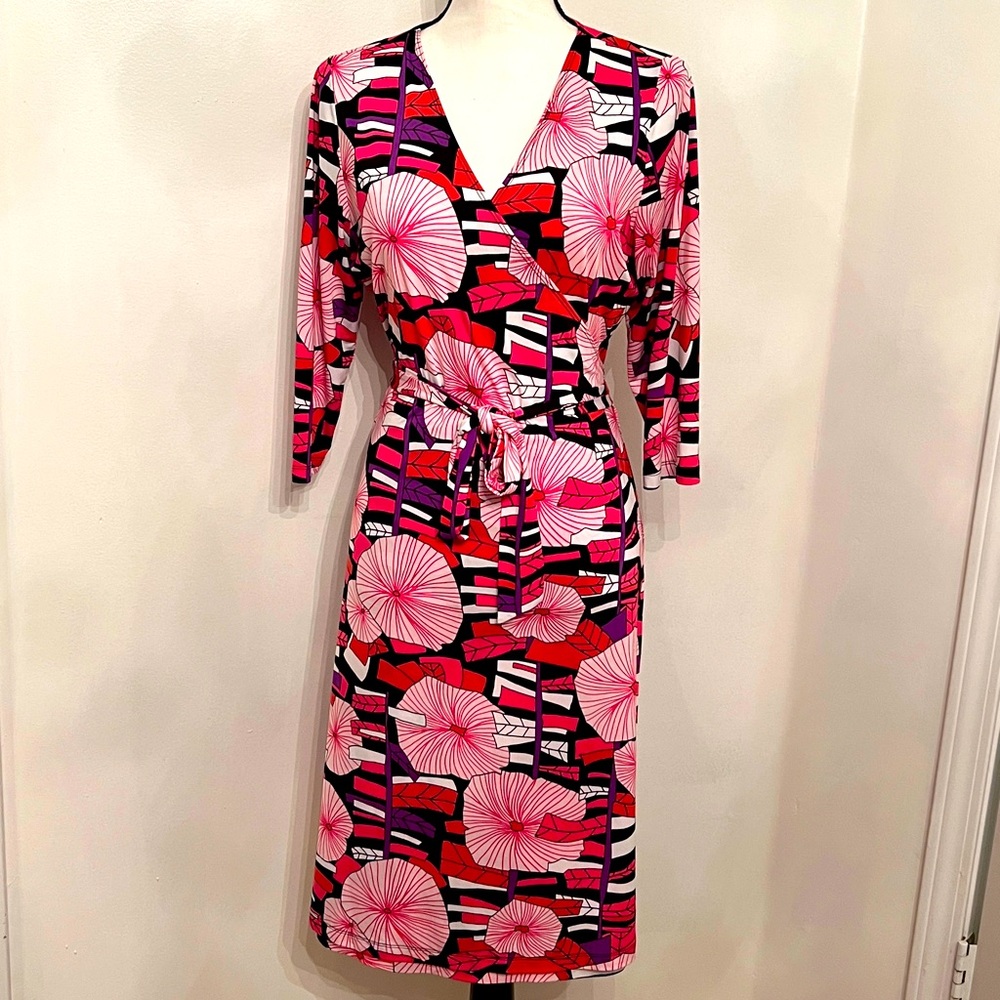 Nikki Poulos Wrap Dress Size Medium